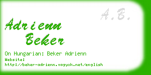 adrienn beker business card